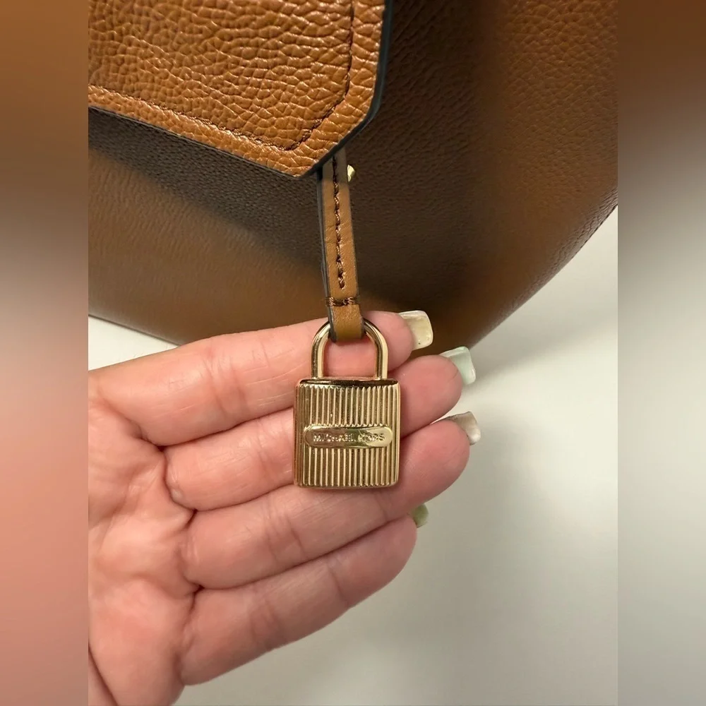 Michael Kors Brown Leather Backpack